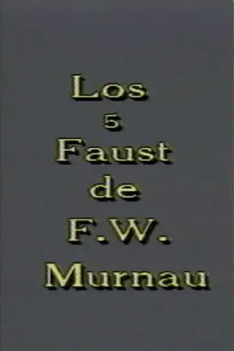 Los 5 Faust de F. W. Murnau