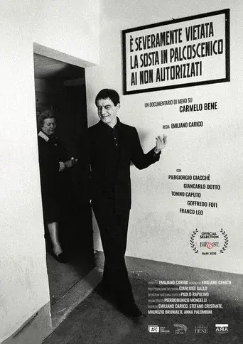 È severamente vietata la sosta in palcoscenico ai non autorizzati. Un documentario di meno su Carmelo Bene